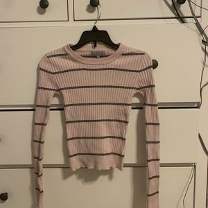 Charlotte Russe Pink Striped Sweater